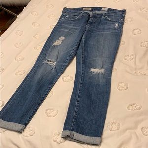 AG The Stilt Cigarette Roll Up Distressed